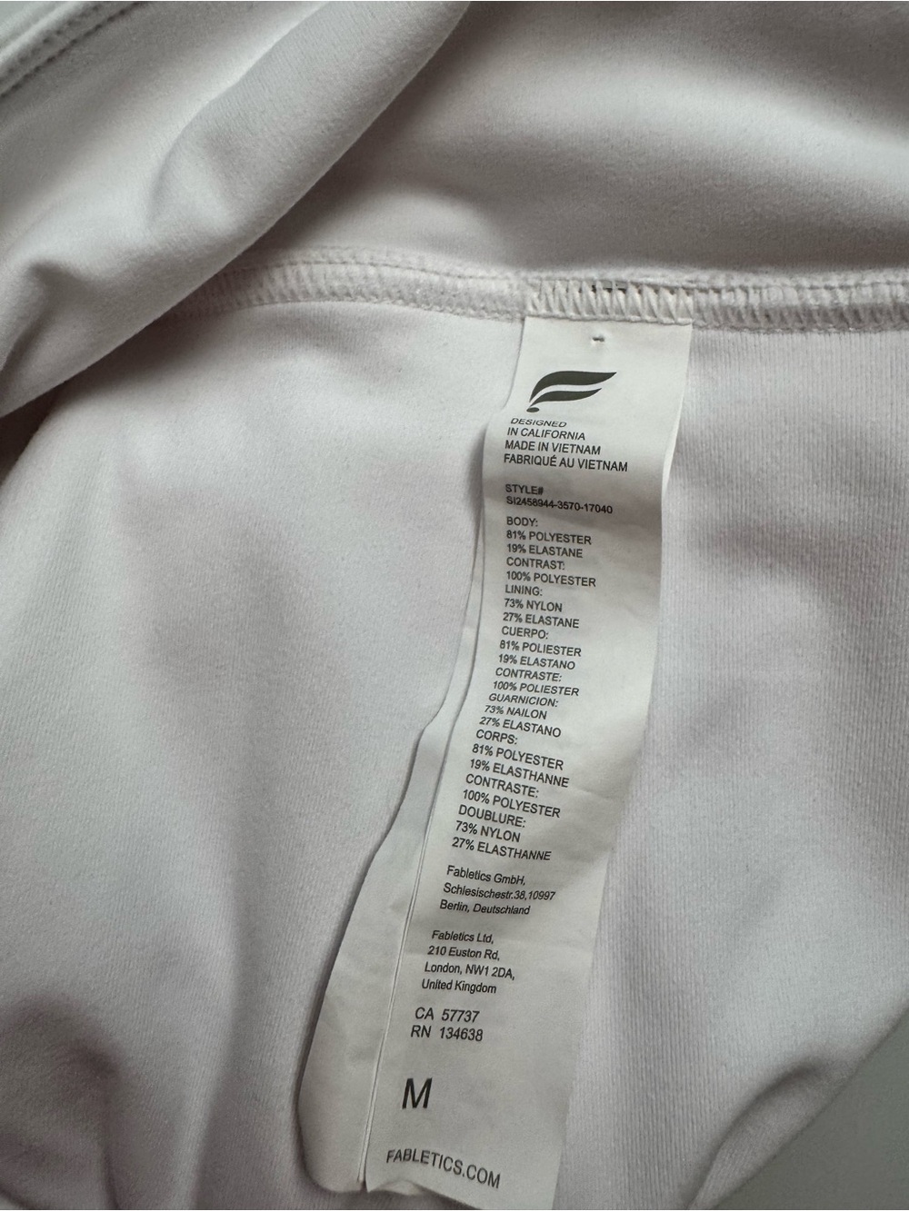Fabletics Pleated Athletic Tennis Skirt in White - Picture 7 of 7
